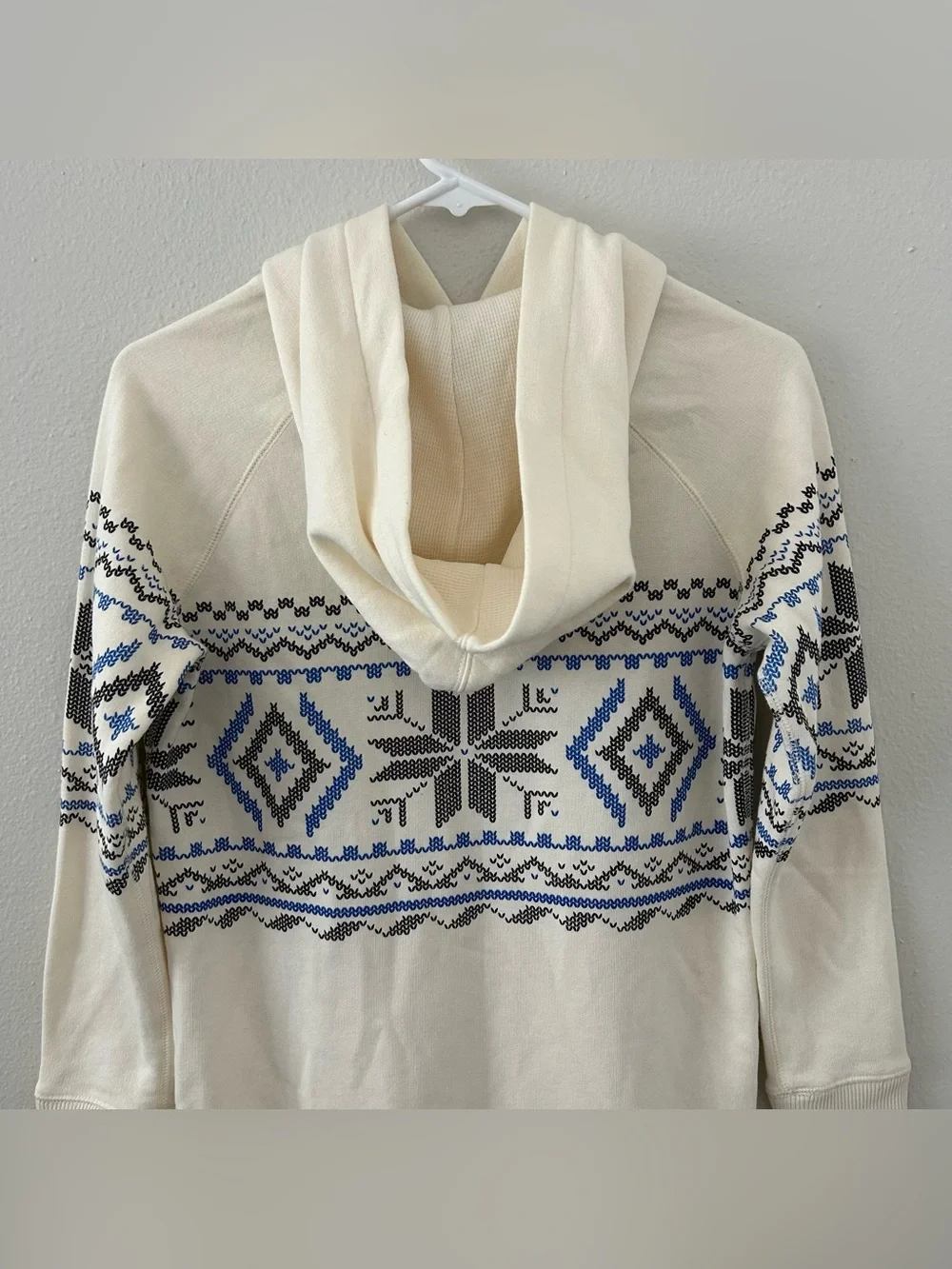 Ralph Lauren Essex Cream Fair Isle Hoodie Tunic Dress Girls Size L Classic NWT